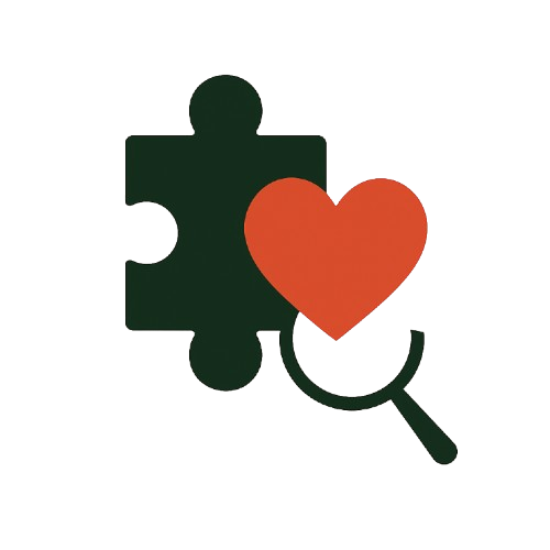 Heart with Microscope Icon
